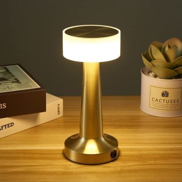CATA CT-8436 Denver Şarjlı, Dimlli, Dokunmatik LED Masa Lambası - 3 Işık Renkli (Beyaz + Ilık Beyaz + Gün Işığı)