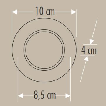 CATA CT-5258 Zebra 6 Watt Siyah-Krom LED Downlight Armatür - 3 Işık Renkli (Beyaz + Ilık Beyaz + Gün Işığı)