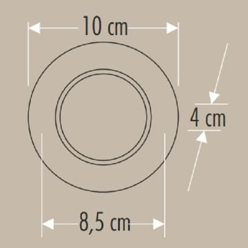 CATA CT-5259 Zebra 6 Watt Beyaz-Gold LED Downlight Armatür - 3 Işık Renkli (Beyaz + Ilık Beyaz + Gün Işığı)