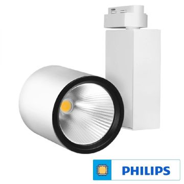 Braytron BD30-70230 Beyaz Kasa 40 Watt Trifaze PHILIPS LED Ray Spot - Beyaz Işık (6500K)