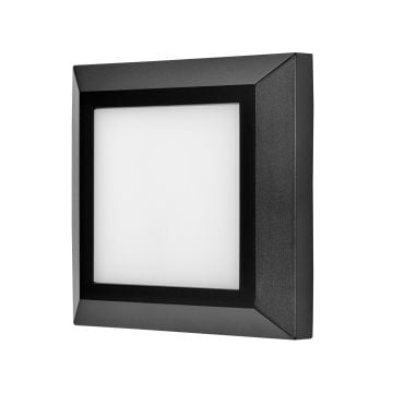 goldX ZE923-BK 3 Watt Siyah Sıva Üstü Kare Dış Mekan LED Merdiven Armatürü - Ilık Beyaz (4000K)