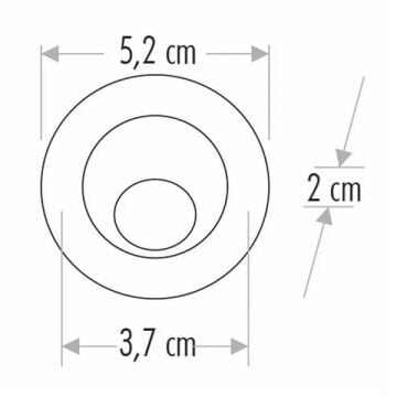 CATA CT-5268 1.5 Watt Satin LED Manda Gözü Spot