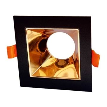 ERKled ERK5579 Sıva Altı Siyah-Gold Kare Spot Kasası