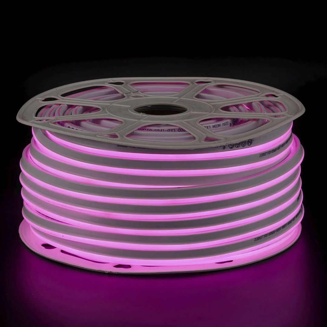 NOAS YL42-0001 220 Volt 120 Ledli Pembe Neon Hortum LED (8x16 mm) [50 Metre]