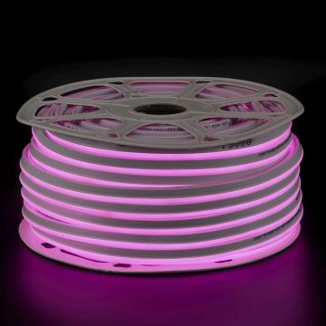 NOAS YL42-0001 220 Volt 120 Ledli Pembe Neon Hortum LED (8x16 mm) [50 Metre]