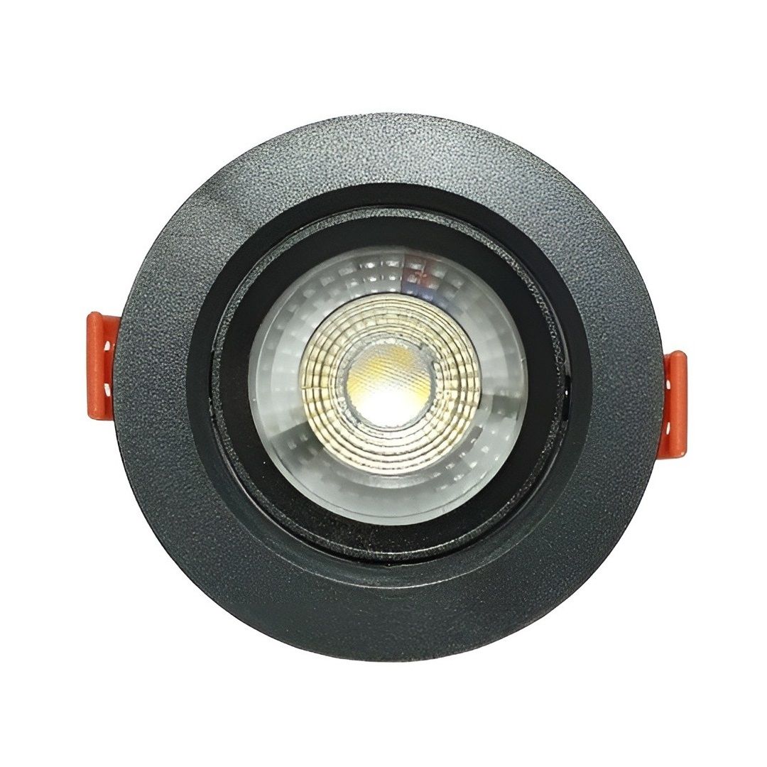 ACK AD01-00511 5 Watt Siyah Kasa Sıva Altı Yuvarlak LED Spot - Ilık Beyaz (4000K)