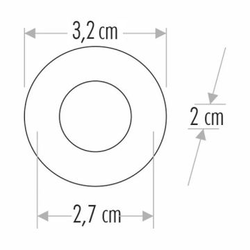 CATA CT-5270 S 1.5 Watt Satin LED Yıldız Spot