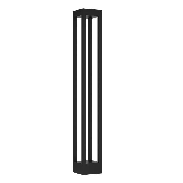 GOYA GY 6260 12 Watt Siyah 80 cm LED Bollard Armatür - Gün Işığı (3000K) - IP65 - Metal