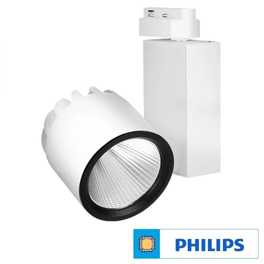 Braytron BD30-50410 Beyaz Kasa 30 Watt Trifaze PHILIPS LED Ray Spot - Ilık Beyaz (4000K)