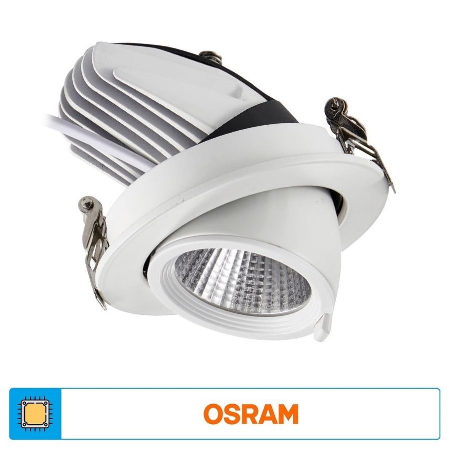 ACK AD36-01310 30 Watt Salyangoz LED Spot - OSRAM LED & OSRAM Driver - Ilık Beyaz (4000K)