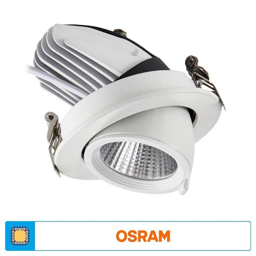 ACK AD36-01300 36 Watt Salyangoz LED Spot - OSRAM LED & OSRAM Driver - Gün Işığı (3000K)