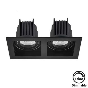 MOLLED MOL1682M Triac Dimli 8 Watt Siyah Kasa Sıva Altı İkili LED Spot (SAMSUNG/OSRAM/PHILIPS LED & EAGLERISE/PHILIPS/LIFUD Driver)