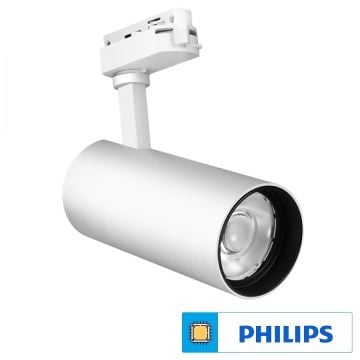 Braytron BD30-51610 Beyaz Kasa 30 Watt Trifaze PHILIPS LED Ray Spot - Ilık Beyaz (4000K)