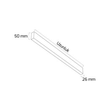 GOYA GY 2001-3 3 Metre Sıva Altı Trimless Magnet Ray