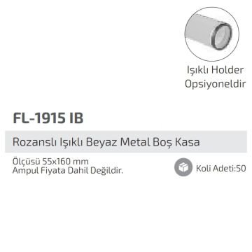 FORLIFE FL-1915 IB Beyaz Sıva Üstü Hareketli Spot Kasası - GU10 Duylu - Metal