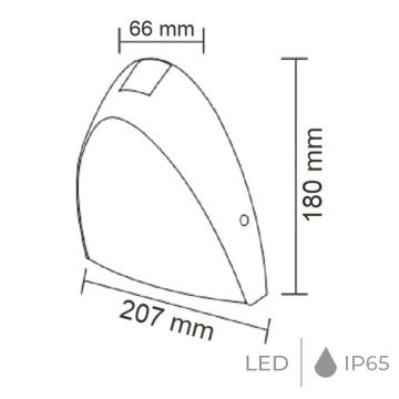 HOROZ 076-059-0024 SEGMENT 24 Watt Siyah Dış Mekan LED Aplik - Gün Işığı (3000K)
