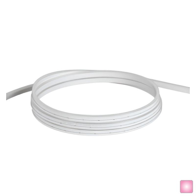 İled 12 Volt 6 mm Neon LED - Açık Pembe Işık - [5 Metre] - FNIL.PL67.L612