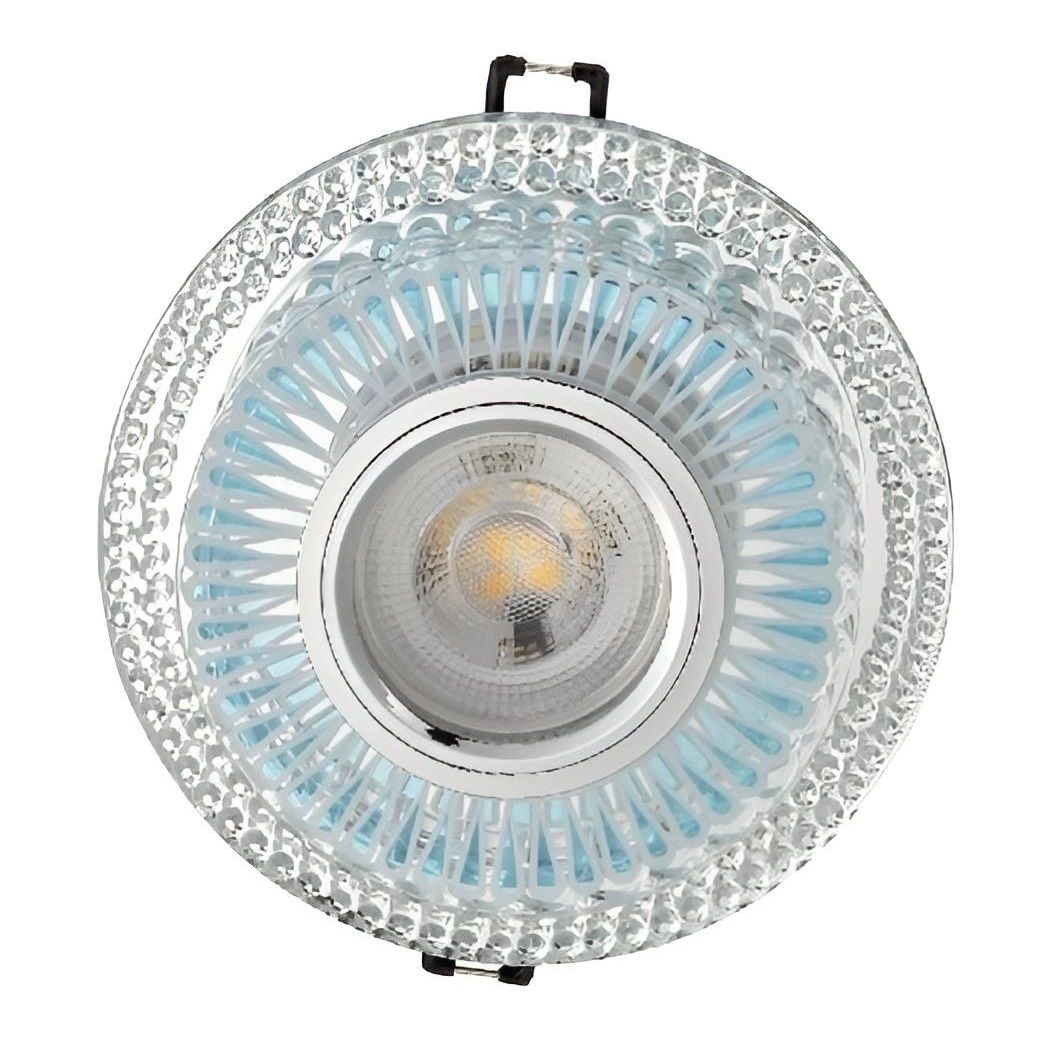 CATA CT-6671 Fiuze Mavi-Krom Kristal Spot Kasası