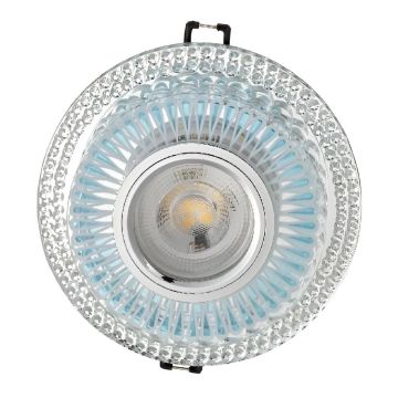 CATA CT-6671 Fiuze Mavi-Krom Kristal Spot Kasası