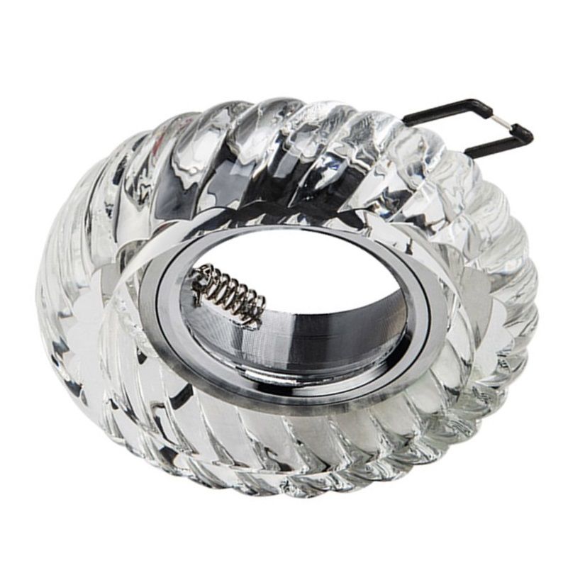 CATA CT-6600 Gardenya LED Efektli Şeffaf-Krom Kristal Spot Kasası