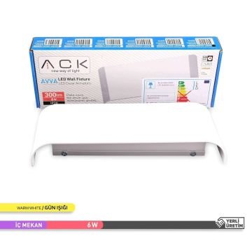 ACK AH07-03200 2x3 Watt Beyaz Çift Yönlü LED Aplik - Gün Işığı (3000K)
