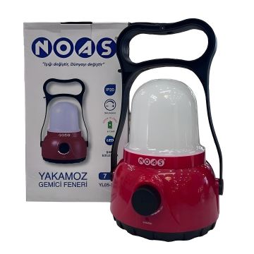 NOAS YL05-2001 YAKAMOZ 7 Watt Şarjlı ve Dimli Gemici Feneri