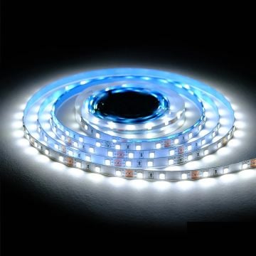 ACK AS01-02503 5 Metre 12 Volt 120 Ledli Beyaz Işık (6500K) Şerit Led - 10 Watt/Metre