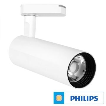 Braytron BD30-51430 Beyaz Kasa 15 Watt Trifaze PHILIPS LED Ray Spot - Beyaz Işık (6500K)