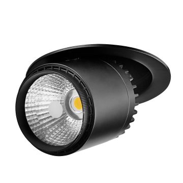 goldX ZE494 Siyah Kasa 38 Watt Salyangoz LED Spot (SAMSUNG LED)