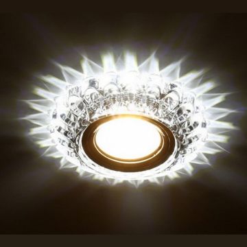 CATA CT-6594 Sümbül LED Efektli Şeffaf-Krom Kristal Spot Kasası
