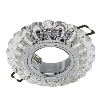 CATA CT-6594 Sümbül LED Efektli Şeffaf-Krom Kristal Spot Kasası