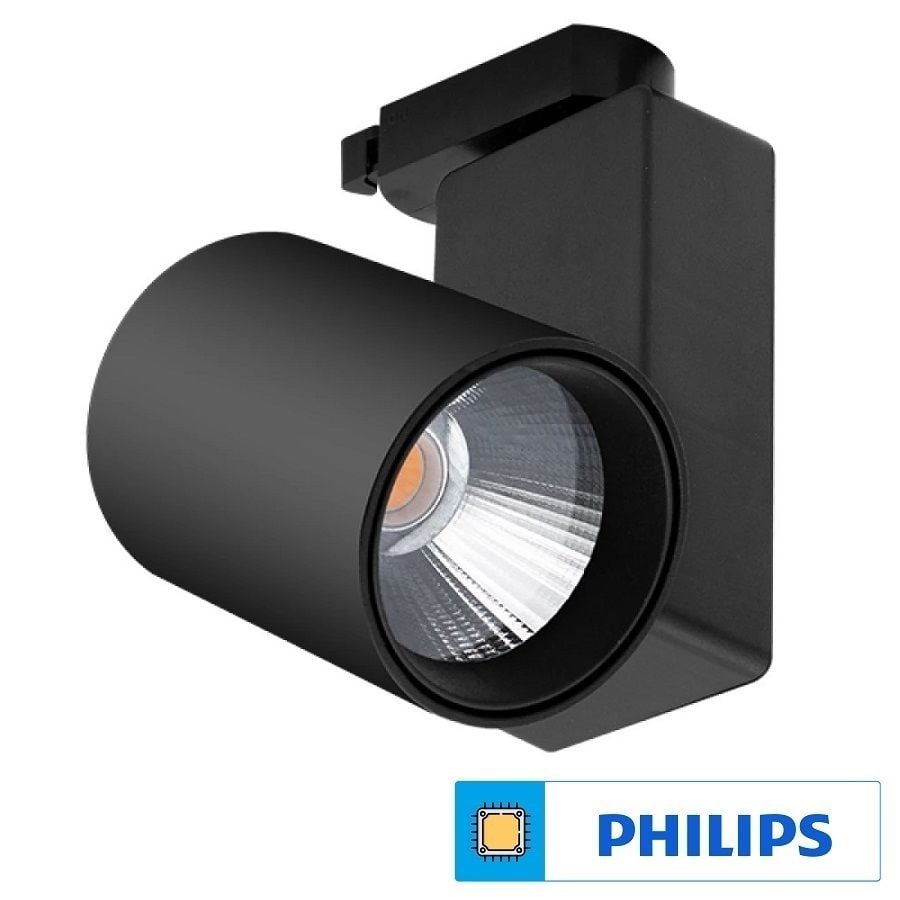 Braytron BD30-50331 Siyah Kasa 30 Watt Trifaze PHILIPS LED Ray Spot - Beyaz Işık (6500K)