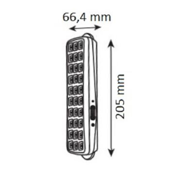 NOAS YL05-1001 2 Watt 20 cm Şarjlı LED Işıldak