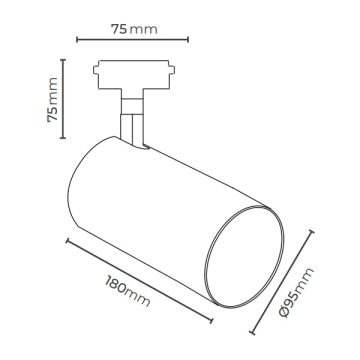 MOLLED MOL2047 Siyah Kasa 31-36 Watt Ayarlanabilir LED Ray Spot (SAMSUNG/OSRAM LED & EAGLERISE/PHILIPS/LIFUD Driver)