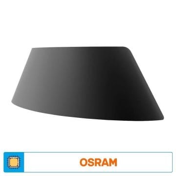 ACK AG40-00102 9 Watt Siyah Dış Mekan LED Aplik - OSRAM LED - IP54 - Gün Işığı (3000K) - Metal Gövde