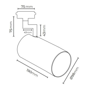 MOLLED MOL2055 Siyah/Beyaz Kasa 26 Watt LED Ray Spot (SAMSUNG/OSRAM LED & EAGLERISE/PHILIPS/LIFUD Driver)