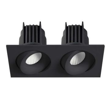 MOLLED MOL6109M 2x12 Watt Siyah Kasa Sıva Altı İkili LED Spot (SAMSUNG/OSRAM/PHILIPS LED & EAGLERISE/PHILIPS/LIFUD Driver)