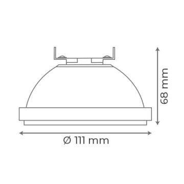 goldX ZE498 15 Watt AR111 LED Ampul