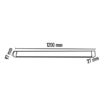 NOAS YL98-6601 80 Watt 120 cm Prizmatik Camlı LED Bant Armatür
