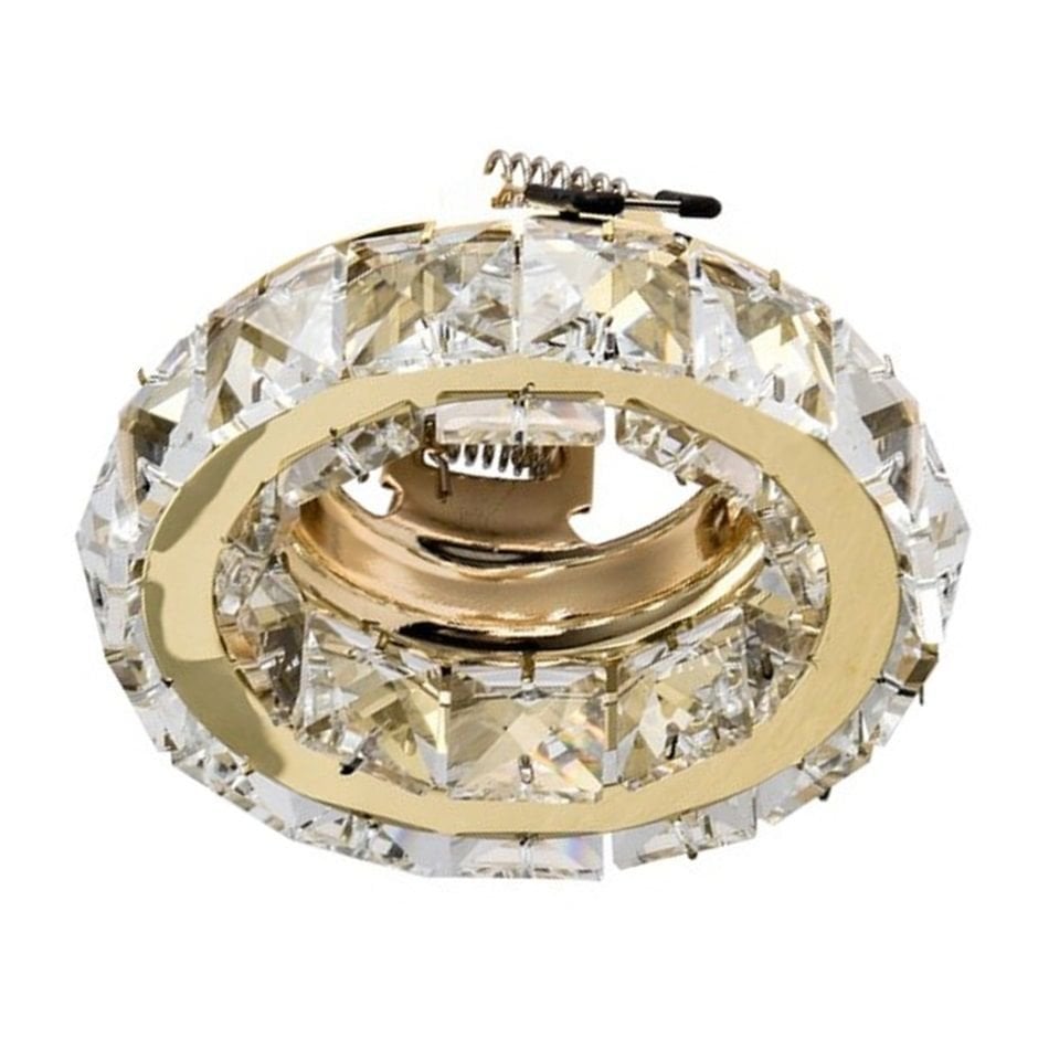 CATA CT-6640 Melinda Şeffaf-Gold Kristal Spot Kasası
