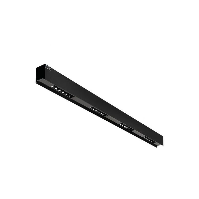 GOYA GY 8041-90 Siyah/Beyaz Kasa 30 Watt 90 cm Sıva Üstü Lensli Lineer Armatür