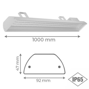goldX ZE102 120 Watt 150 cm LED Yüksek Tavan Armatürü (SAMSUNG LED & MEAN WELL Driver - IP65)
