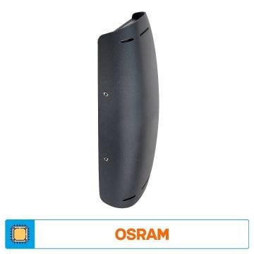 ACK AG40-01002 7 Watt Siyah Çift Yönlü Dış Mekan LED Aplik - OSRAM LED - IP54 - Gün Işığı (3000K) - Metal Gövde