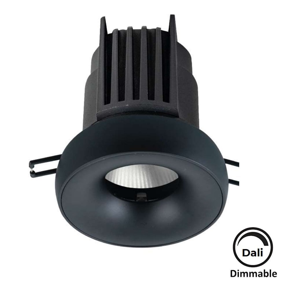 MOLLED MOL4177M Dali Dimli 10 Watt Siyah Kasa Sıva Altı Yuvarlak LED Spot