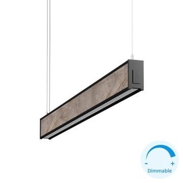 GOYA GY 8046-60 18 Watt 60 cm Gri Mermer Desenli DİMLİ Lineer Sarkıt Armatür