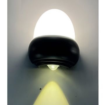 HOROZ 076-097-0010 FORZA 10 Watt Siyah Dış Mekan LED Aplik - Plastik Kasa - Ilık Beyaz (4200K)