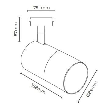 MOLLED MOL2051 Siyah/Beyaz Kasa 20-30 Watt Ayarlanabilir LED Ray Spot (SAMSUNG/OSRAM LED & EAGLERISE/PHILIPS/LIFUD Driver)
