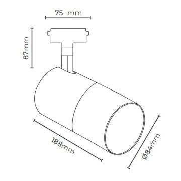 MOLLED MOL2051 Siyah/Beyaz Kasa 26 Watt LED Ray Spot (SAMSUNG/OSRAM LED & EAGLERISE Driver)