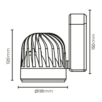 MOLLED MOL2040 Beyaz Kasa 26 Watt LED Ray Spot (SAMSUNG/OSRAM LED & OSRAM/PHILIPS Driver)