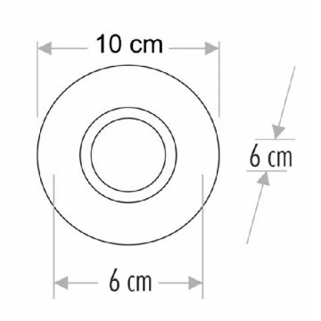 CATA CT-6598 Sim LED Efektli Şeffaf-Krom Kristal Spot Kasası